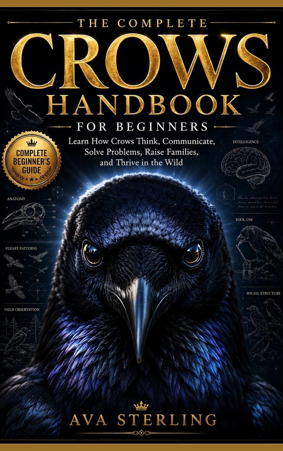 ler totalmente THE COMPLETE CROWS HANDBOOK FOR BEGINNERS: Learn How Crows Think, Communicate, Solve Problems, Raise Families, and Thrive in the Wild (English Edition)