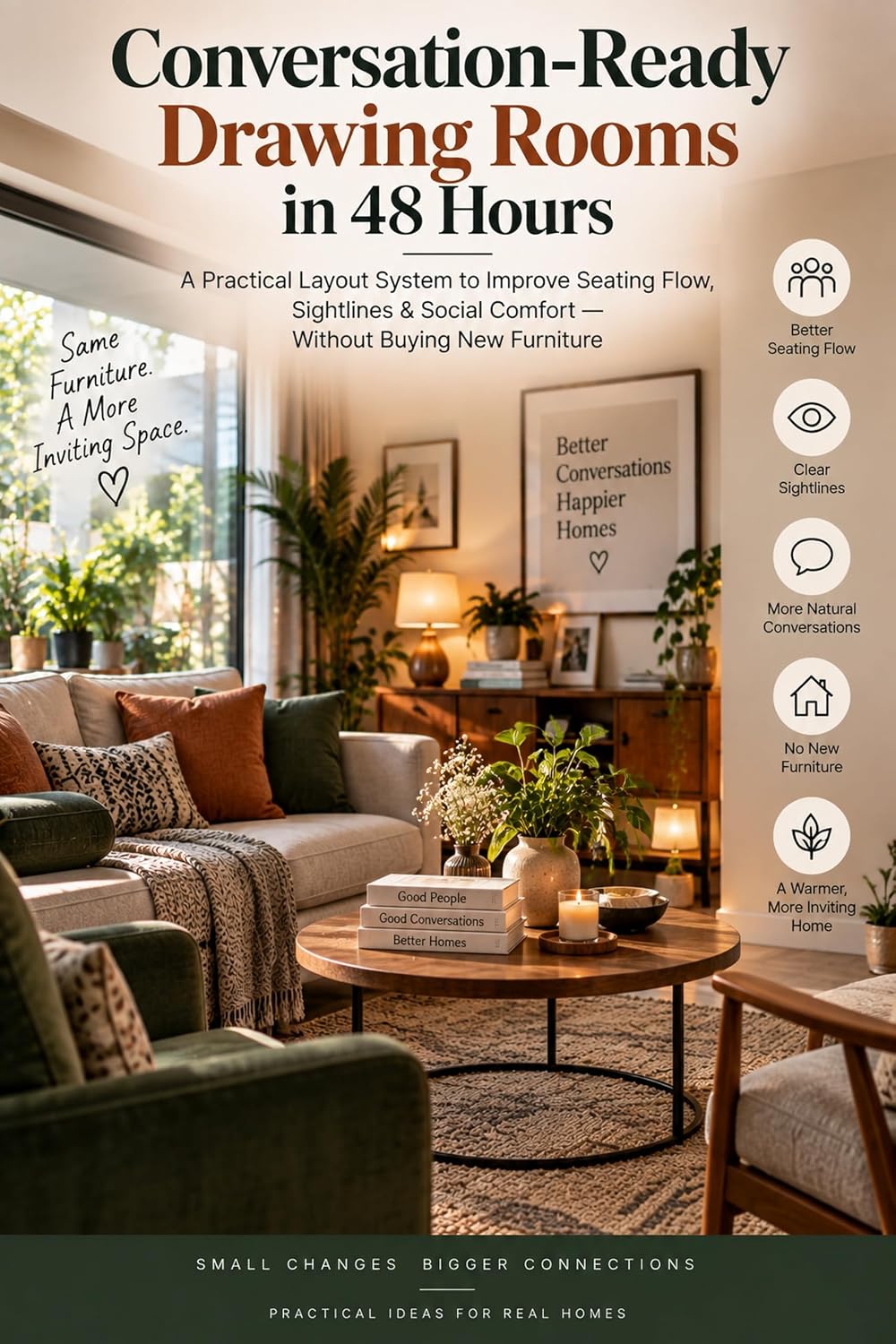 ler totalmente Conversation-Ready Drawing Rooms in 48 Hours: A Practical Layout System to Improve Seating Flow, Sightlines & Social Comfort — Without Buying New Furniture... Home, Transform Your Mind) (English Edition)