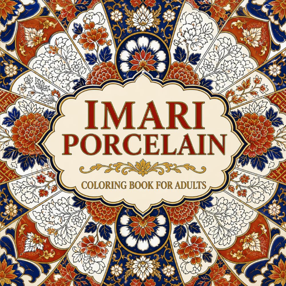 Imari Porcelain Coloring Book for Adults: 40 Chrysanthemum Brocade Panels and Radiating Medallions from the Export Kilns of Arita Japan baixar o livro de graça
