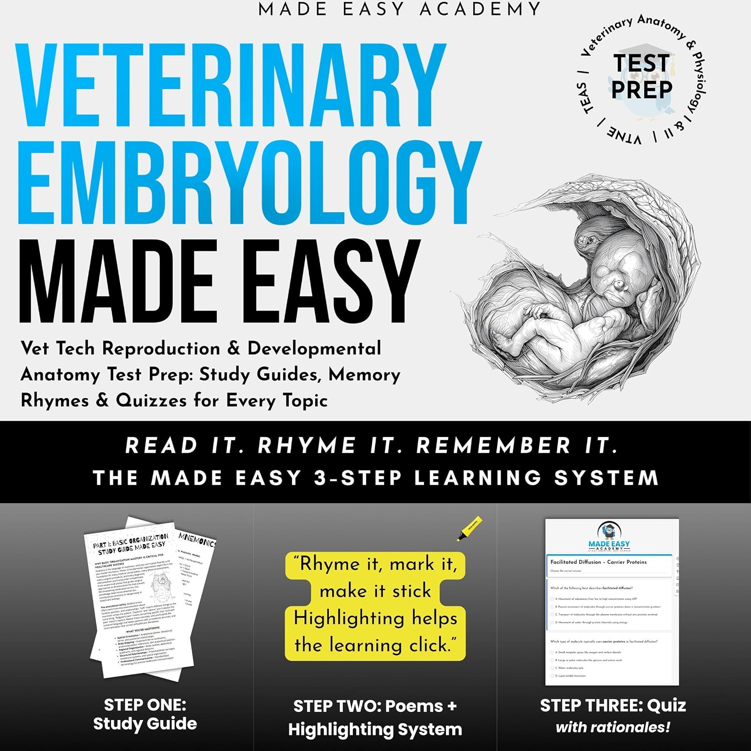 ler totalmente Veterinary Embryology Made Easy: Vet Tech Reproduction & Developmental Anatomy Test Prep