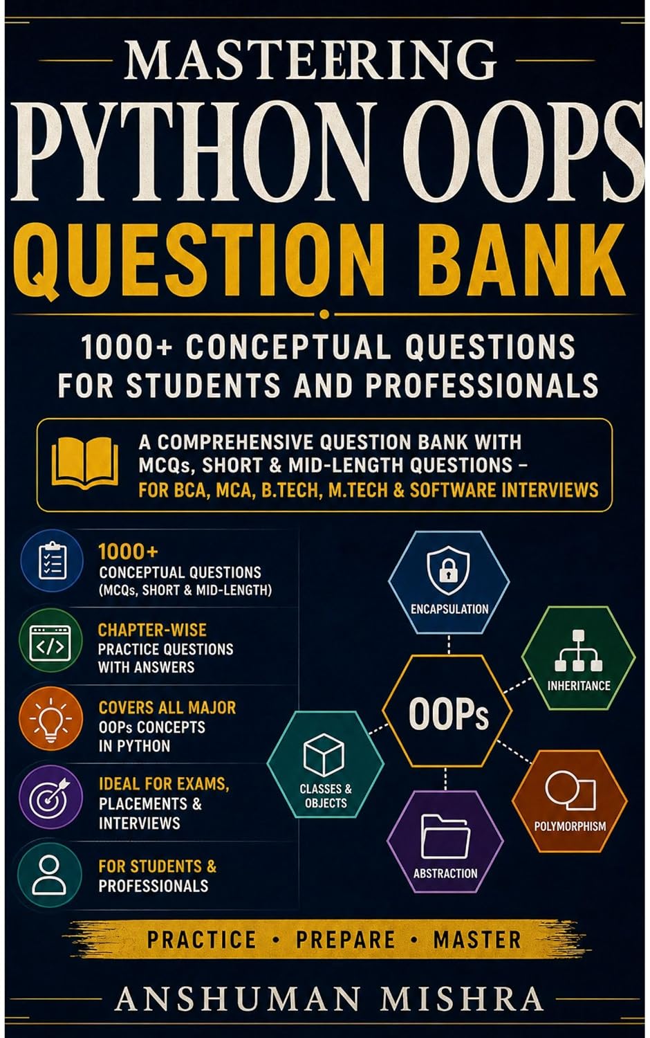 Mastering python oops question bank: 1000 conceptual questions for students and professionals (Programming question bank) (English Edition) baixar o livro de graça