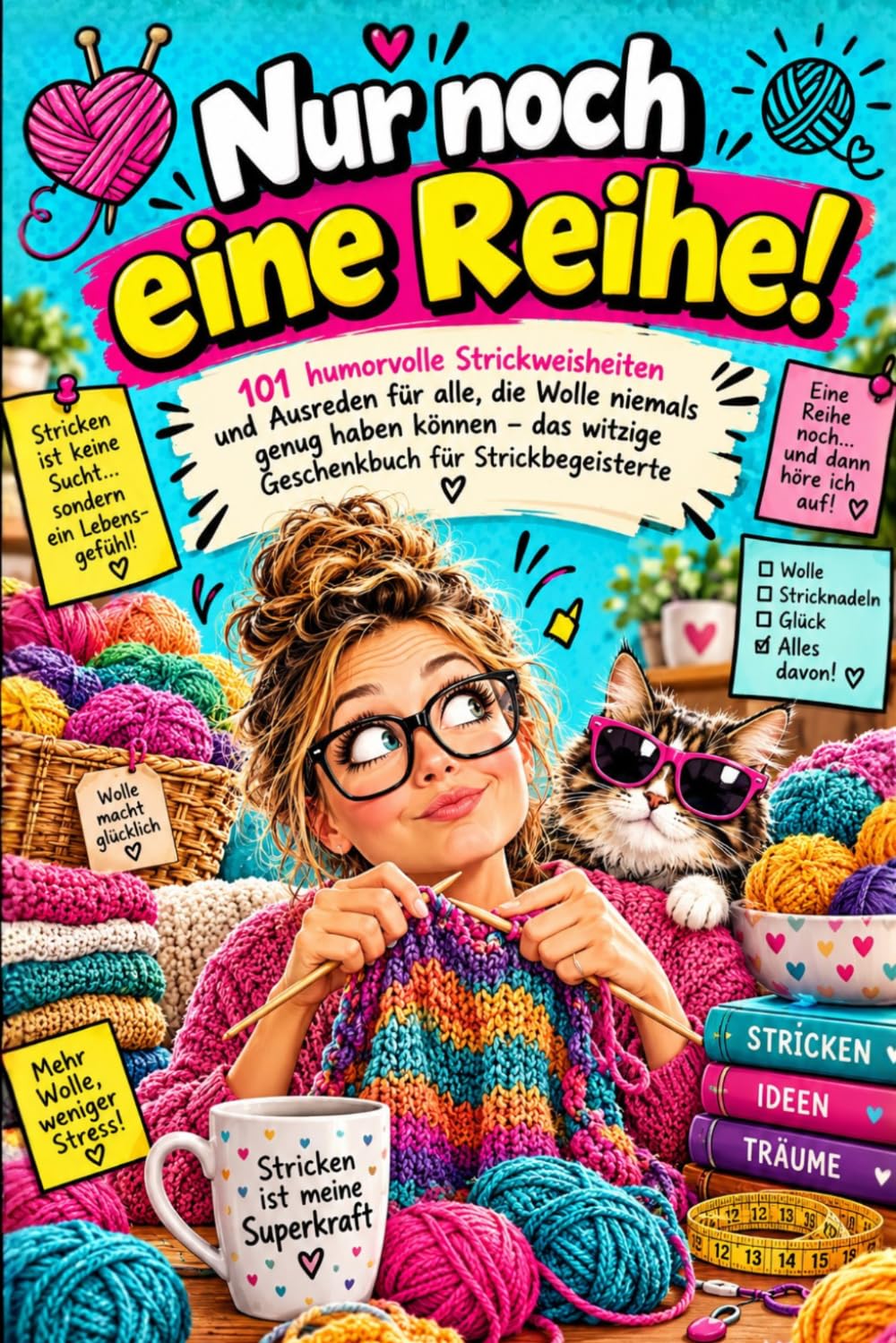 101 Strick Wahnsinn: 101 humorvolle Strickweisheiten und Ausreden | Das witzige Geschenkbuch für Strickbegeisterte, Woll-Süchtige und Garn-Jongleure (German Edition) baixar o livro de graça