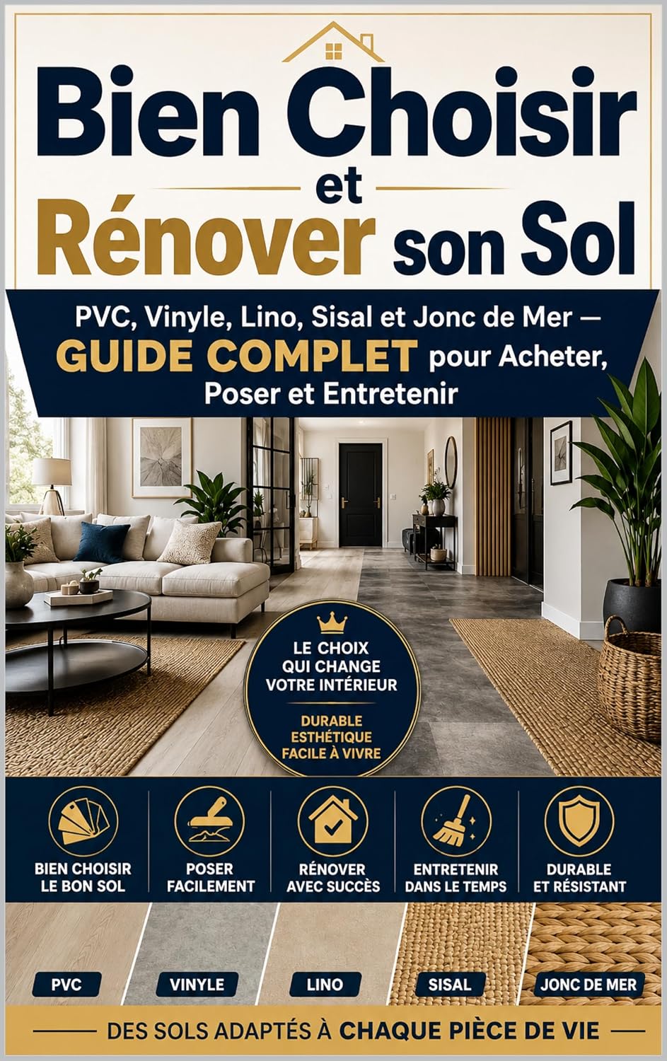 Bien Choisir et Rénover son Sol: PVC, Vinyle, Lino, Sisal et Jonc de Mer — Guide Complet pour Acheter, Poser et Entretenir (French Edition) baixar livro de graça