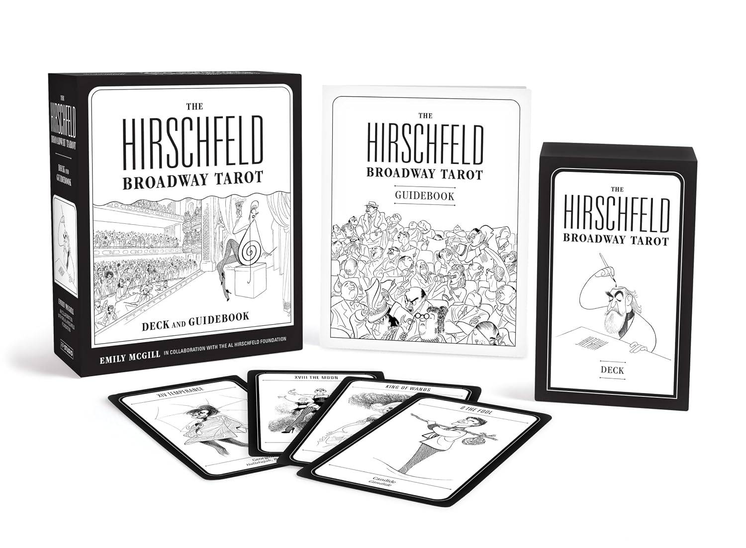 ler totalmente The Hirschfeld Broadway Tarot: Deck and Guidebook