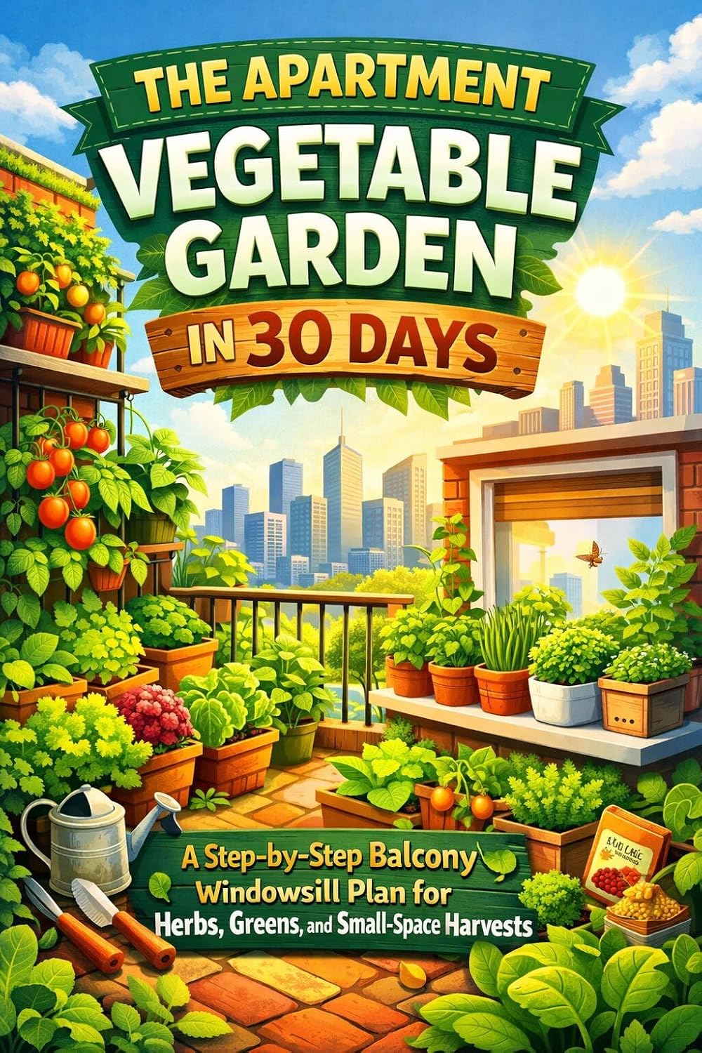 The Apartment Vegetable Garden in 30 Days: A Step-by-Step Balcony & Windowsill Plan for Herbs, Greens, and Small-Space Harvests (English Edition) baixar livro de graça