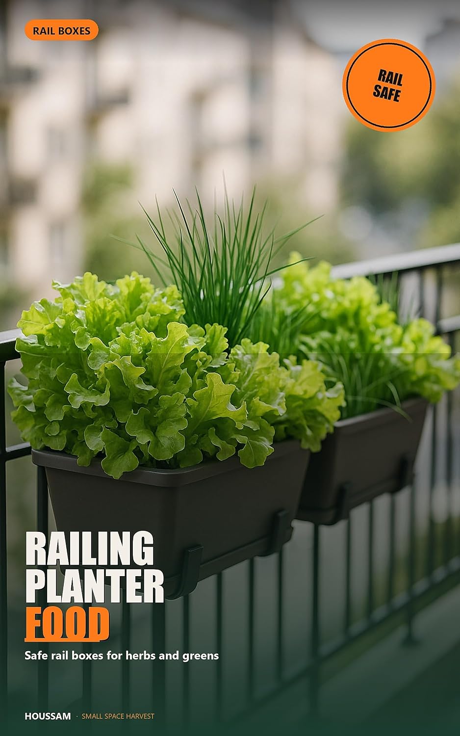 Railing Planter Food Garden: Safe, lightweight rail boxes for herbs and greens (English Edition) baixar o livro de graça