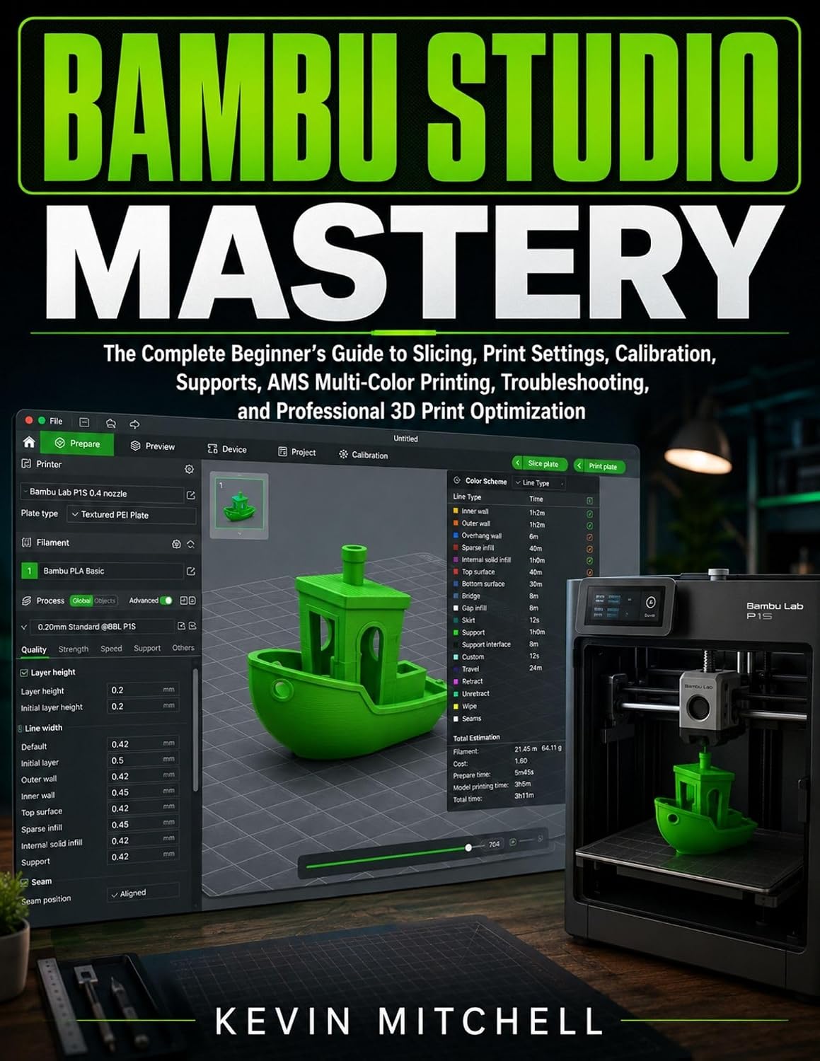 ler totalmente Bambu Studio Mastery: The Complete Beginner’s Guide to Slicing, Print Settings, Calibration, Supports, AMS Multi-Color Printing, Troubleshooting, and Professional... 3D Print Optimization (English Edition)