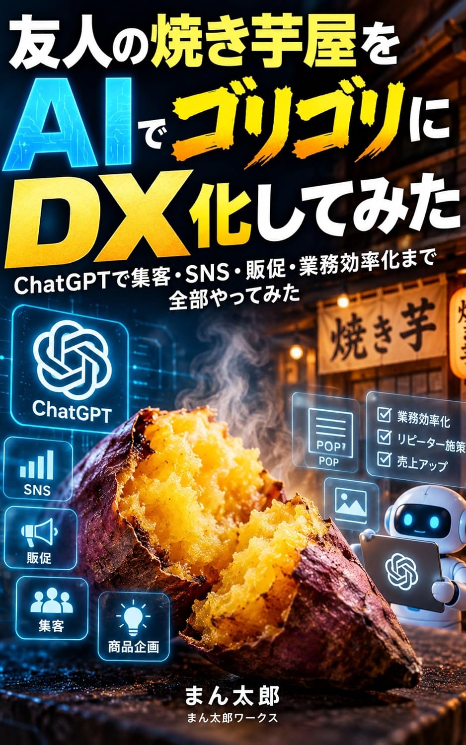 capítulo por capítulo baixar Yujin no Yakiimoya o AI de Gorigori ni DX ka Shite Mita: ChatGPT de Shukyaku SNS Hansoku Gyomu Koritsuka Made Zenbu Yatte Mita (Mantaro Works) (Japanese Edition)