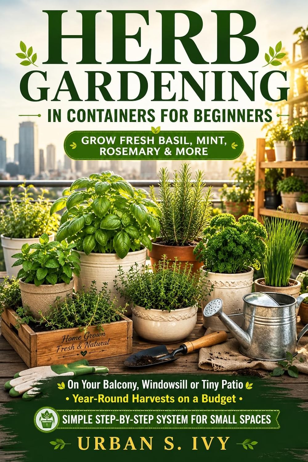 Herb Gardening In Containers For Beginners: Grow Fresh Basil, Mint, Rosemary & More On Your Balcony, Windowsill, Or Tiny Patio – Year-Round Harvests On A Budget (English Edition) baixar o livro de graça