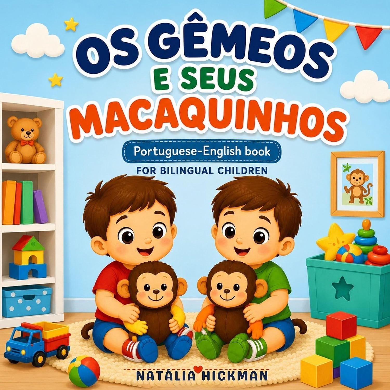 Os Gêmeos e Seus Macaquinhos: The Twins and Their Little Monkeys | Portuguese-English Bilingual Book for Children Ages 2 & Up (Children's Picture Books) baixar livro de graça