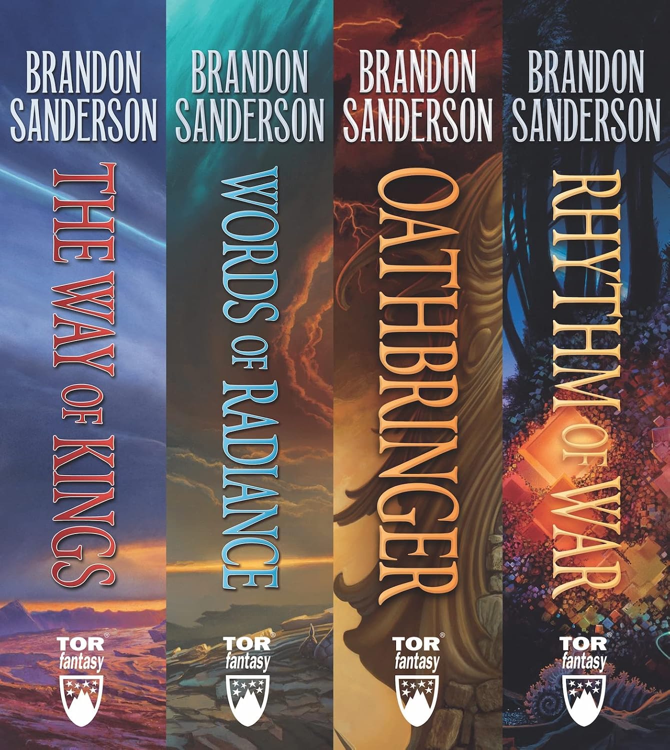 The Stormlight Archive, Books 1-4: The Way of Kings, Words of Radiance, Oathbringer, Rhythm of War (English Edition)