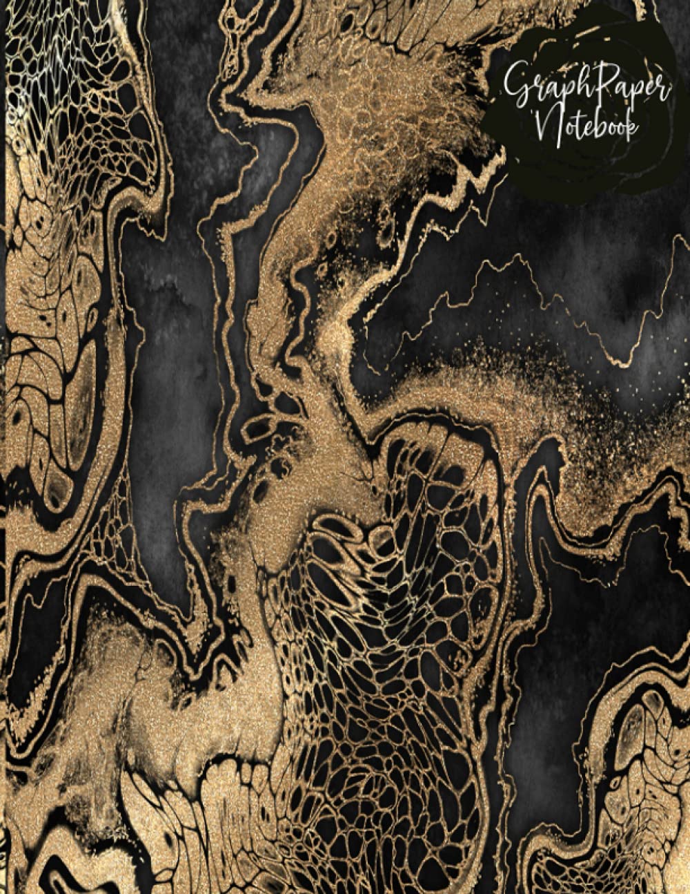 ler totalmente Graph Paper Notebook: Pretty Abstract Black and Gold Marble Graphing Notebook | Ideal For Math, Science, Architectural Drawings, Note Taking, Drawing| 5x5 Quad Ruled| Quadrille Notebook