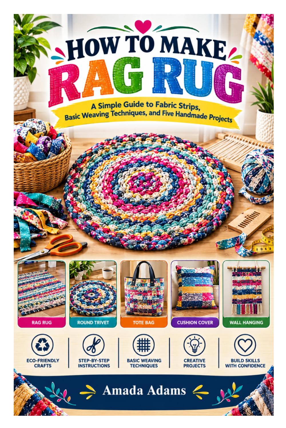 How to Make Rag Rug: A Simple Guide to Fabric Strips, Basic Weaving Techniques, and Five Handmade Projects baixar o livro de graça