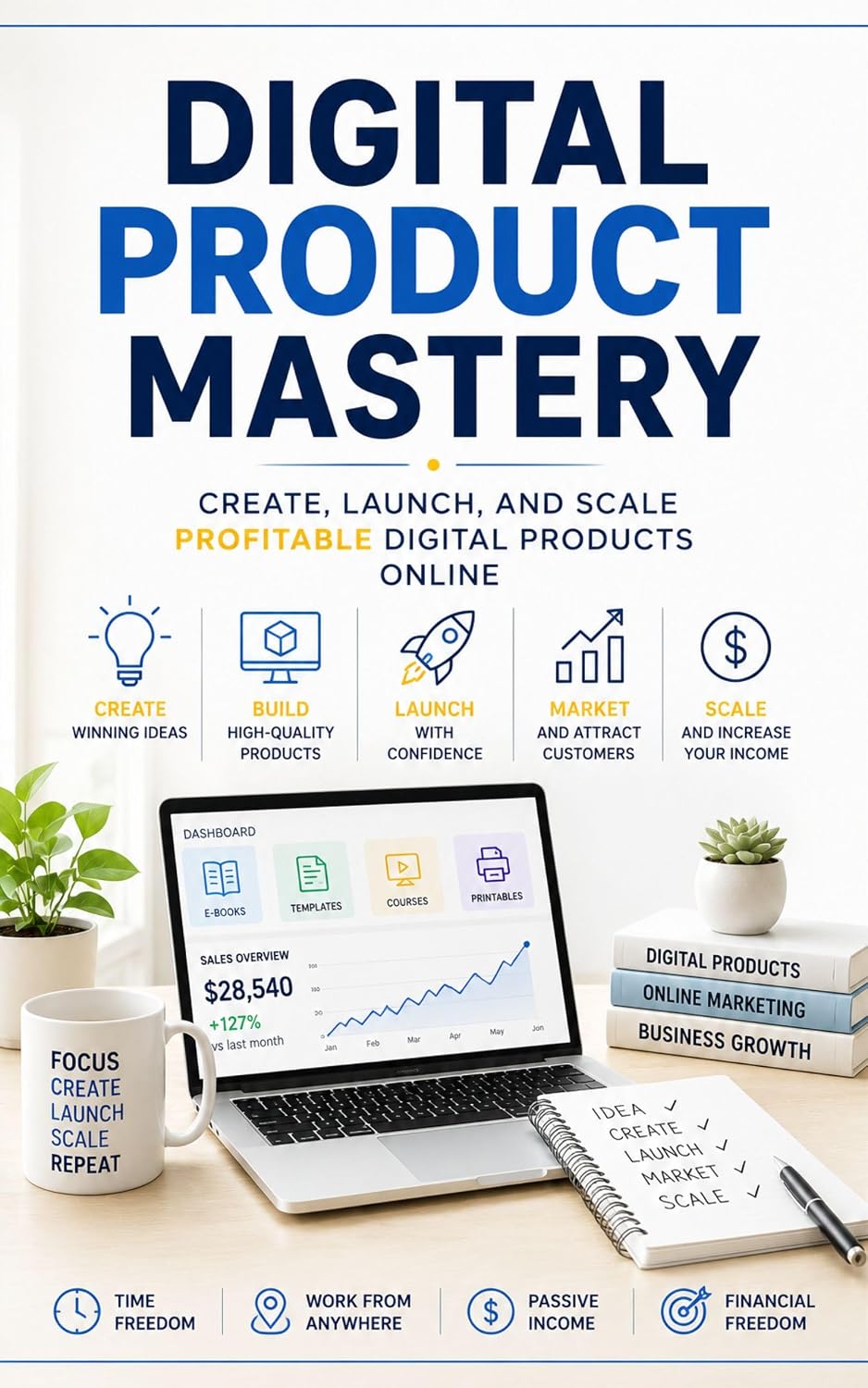 Digital Product Mastery: Create, Launch, and Scale Profitable Digital Products Online (English Edition) baixar o livro de graça