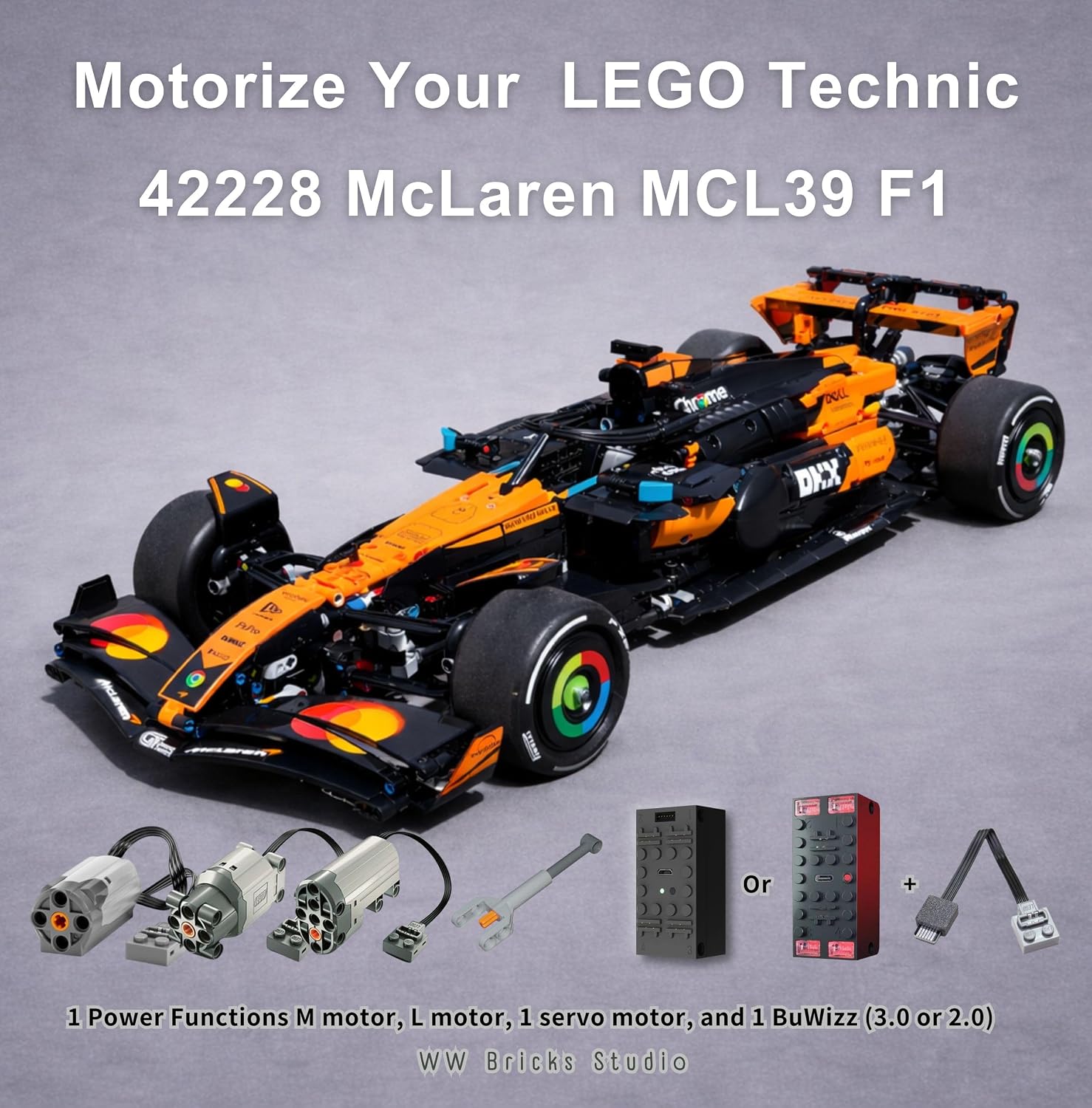 ler totalmente How to motorize LEGO Technic 42228 McLaren MCL39 F1 car: Full remote-control upgrade with step-by-step instructions (Motorization series) (English Edition)
