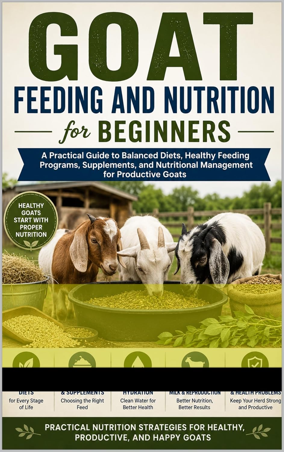 ler totalmente Goat Feeding and Nutrition for Beginners: A Practical Guide to Balanced Diets, Healthy Feeding Programs, Supplements, and Nutritional Management for Productive... & Homestead Series) (English Edition)