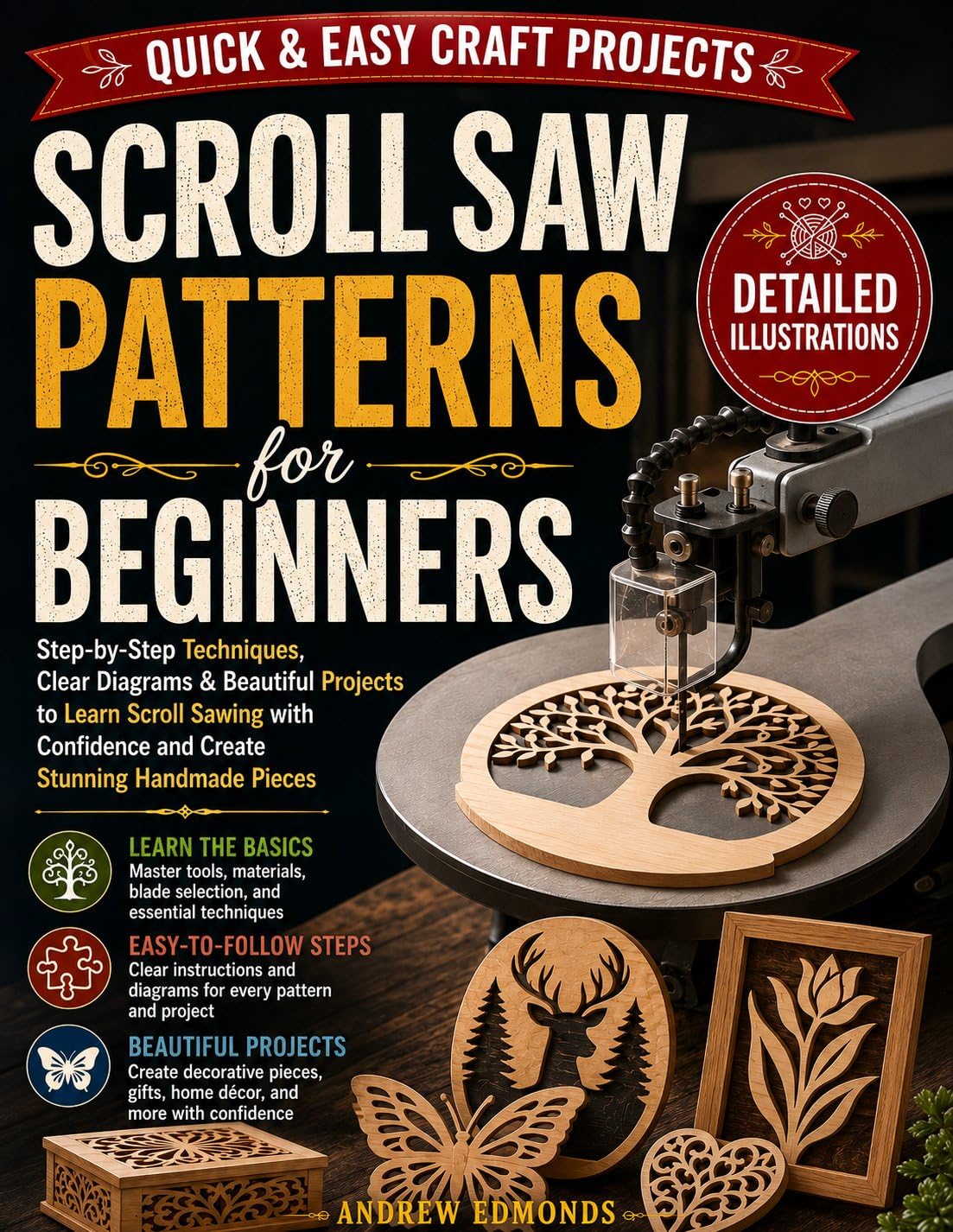 Scroll Saw Patterns For Beginners: Step-by-Step Woodworking Projects with Clear Diagrams, Easy Cutting Techniques, Printable Designs, and Creative Patterns for Home Décor and Gifts (English Edition) baixar o livro de graça