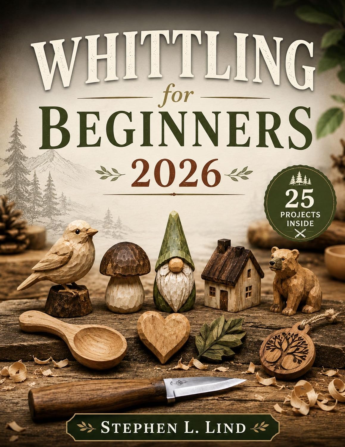 Whittling for beginners 2026: 25 Simple One-Knife Wood Carving Projects with Easy Patterns, Safety Tips, and Step-by-Step Instructions (The Woodcraft Bible Series) (English Edition) baixar o livro de graça