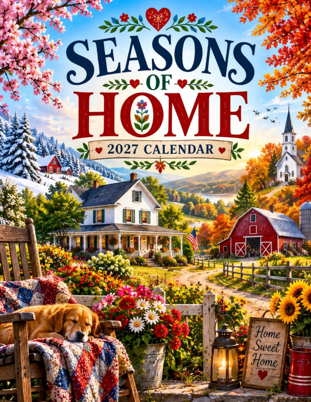 Seasons of Home 2027 Calendar: Cozy Country Living and Beautiful Seasonal Scenery baixar o livro de graça