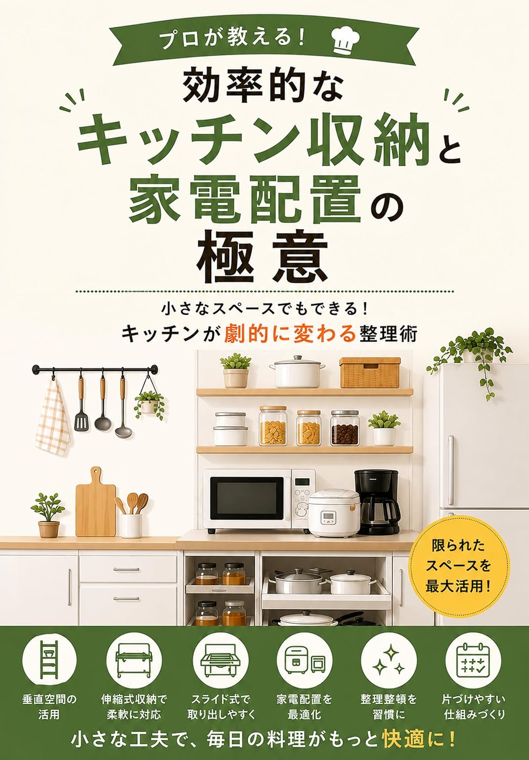 ler totalmente Puro ga Oshieru Kouritsuteki na Kitchin Shuunou to Kaden Haichi no Gokui: Kochana Supesu demo Dekiru Kitchin ga Gekiteki ni Kawaru Seirijutsu (Japanese Edition)