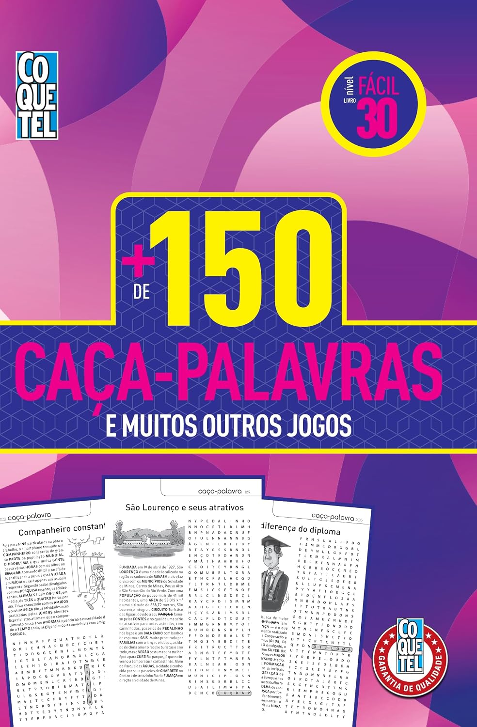 Livro Coquetel Mais de 150 Caça-Palavras Nível Fácil Ed 30 baixar livro de graça