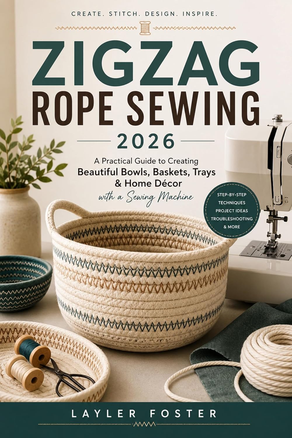 Zigzag Rope Sewing 2026: A Practical Guide to Creating Beautiful Bowls, Baskets, Trays, and Home Décor with a Sewing Machine (English Edition) baixar o livro de graça