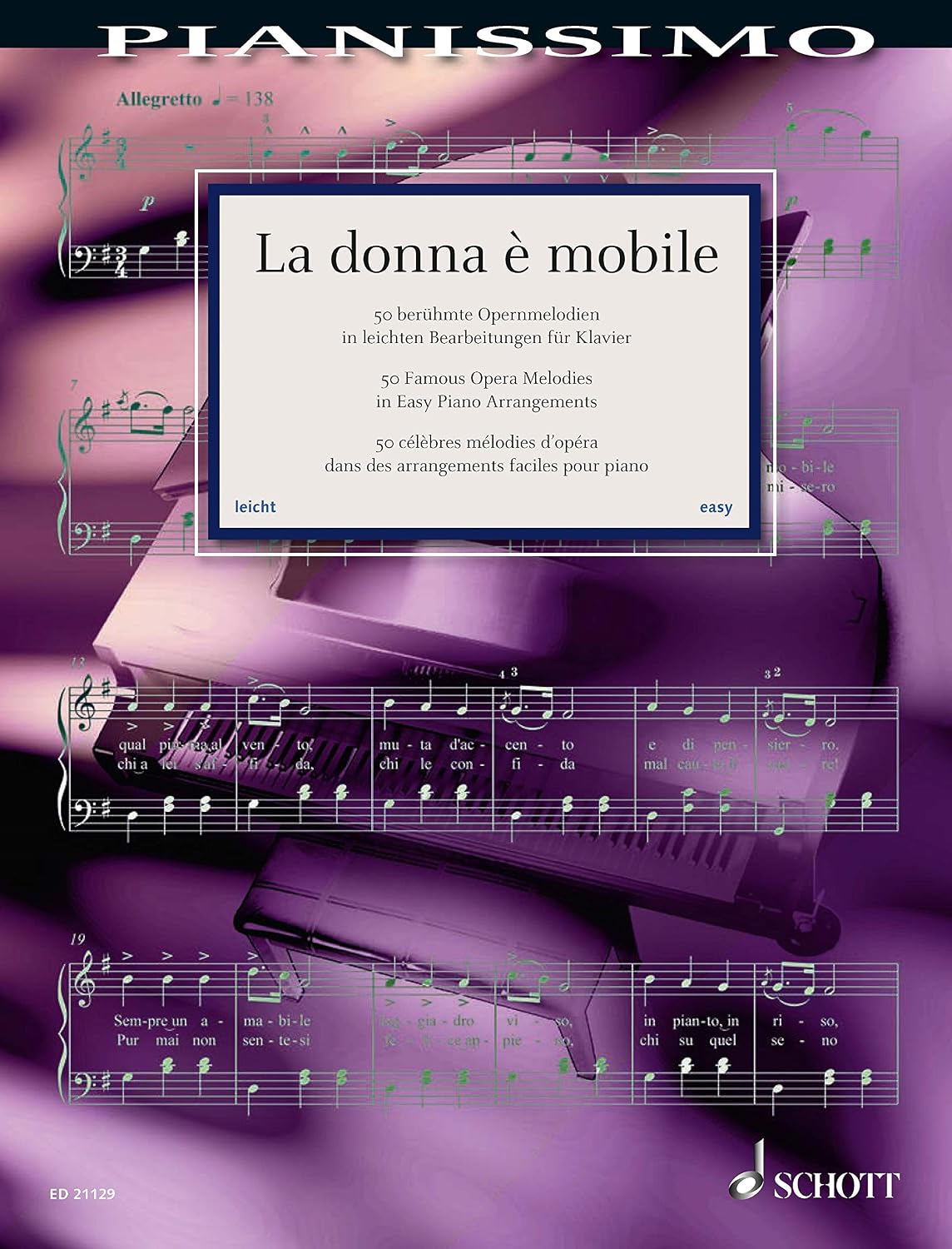 ler totalmente La donna è mobile: 50 famous opera melodies in easy piano arrangements (Pianissimo) (English Edition)