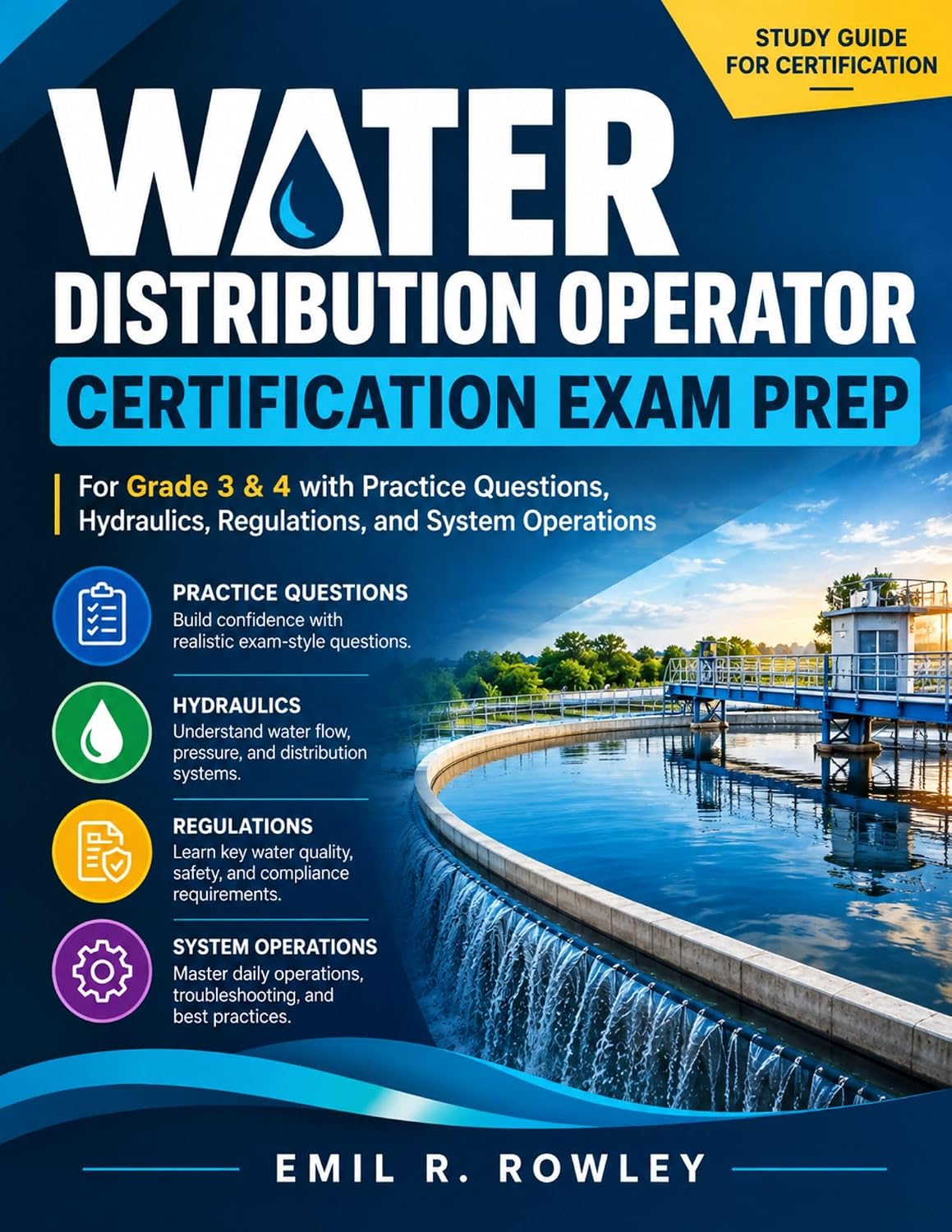 capítulo por capítulo baixar Water Distribution Operator Certification Exam Prep: For Grade 3 & 4 with Practice Questions, Hydraulics, Regulations, and System Operations (English Edition)