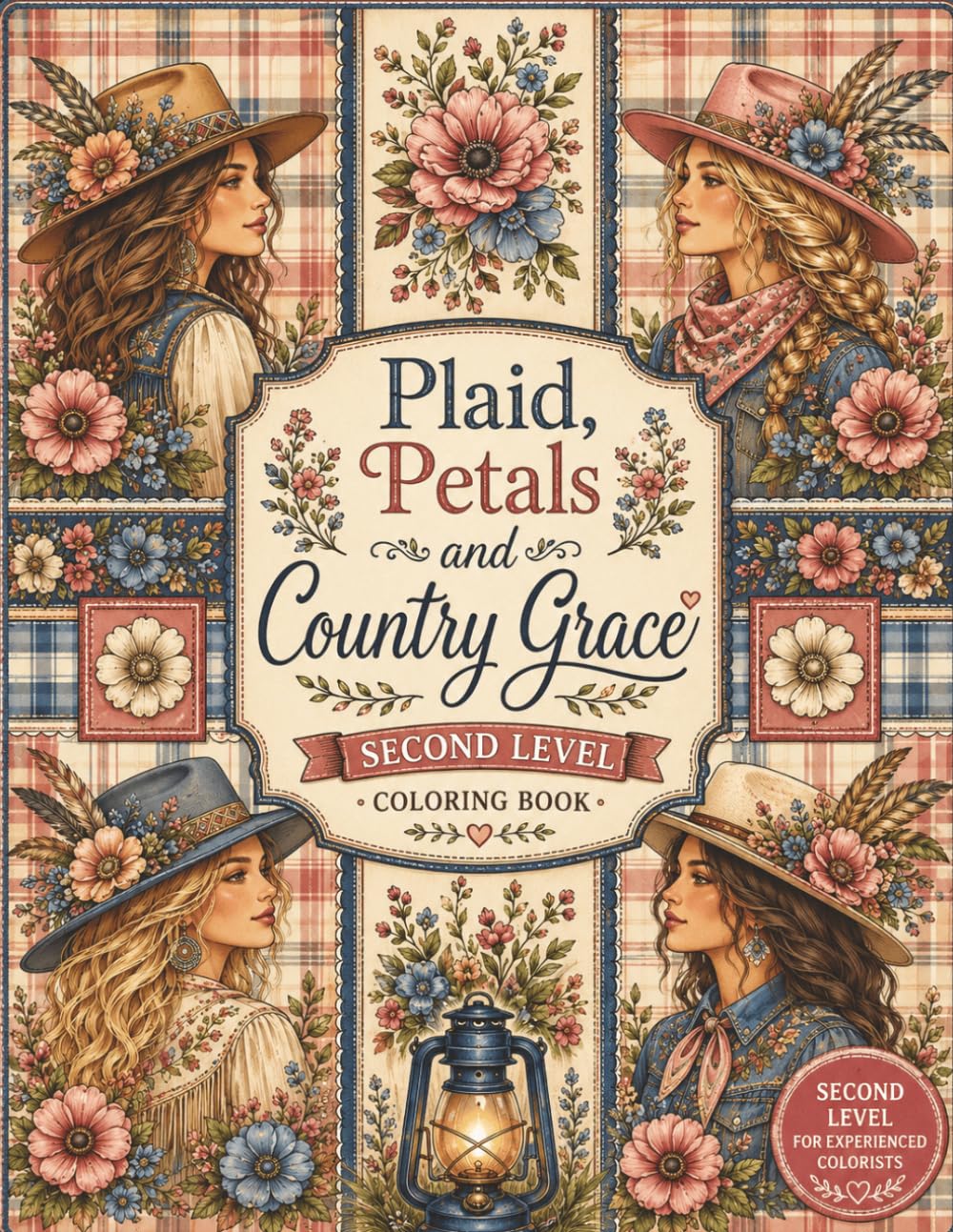 Plaid, Petals and Country Grace 2: A Second-Level Coloring Book for Experienced Colorists baixar o livro de graça