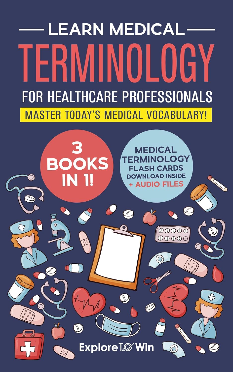 ler totalmente Learn Medical Terminology for Healthcare Professionals: 3 Books in 1: Master Today’s Medical Vocabulary! (Textbook + Workbook) (English Edition)