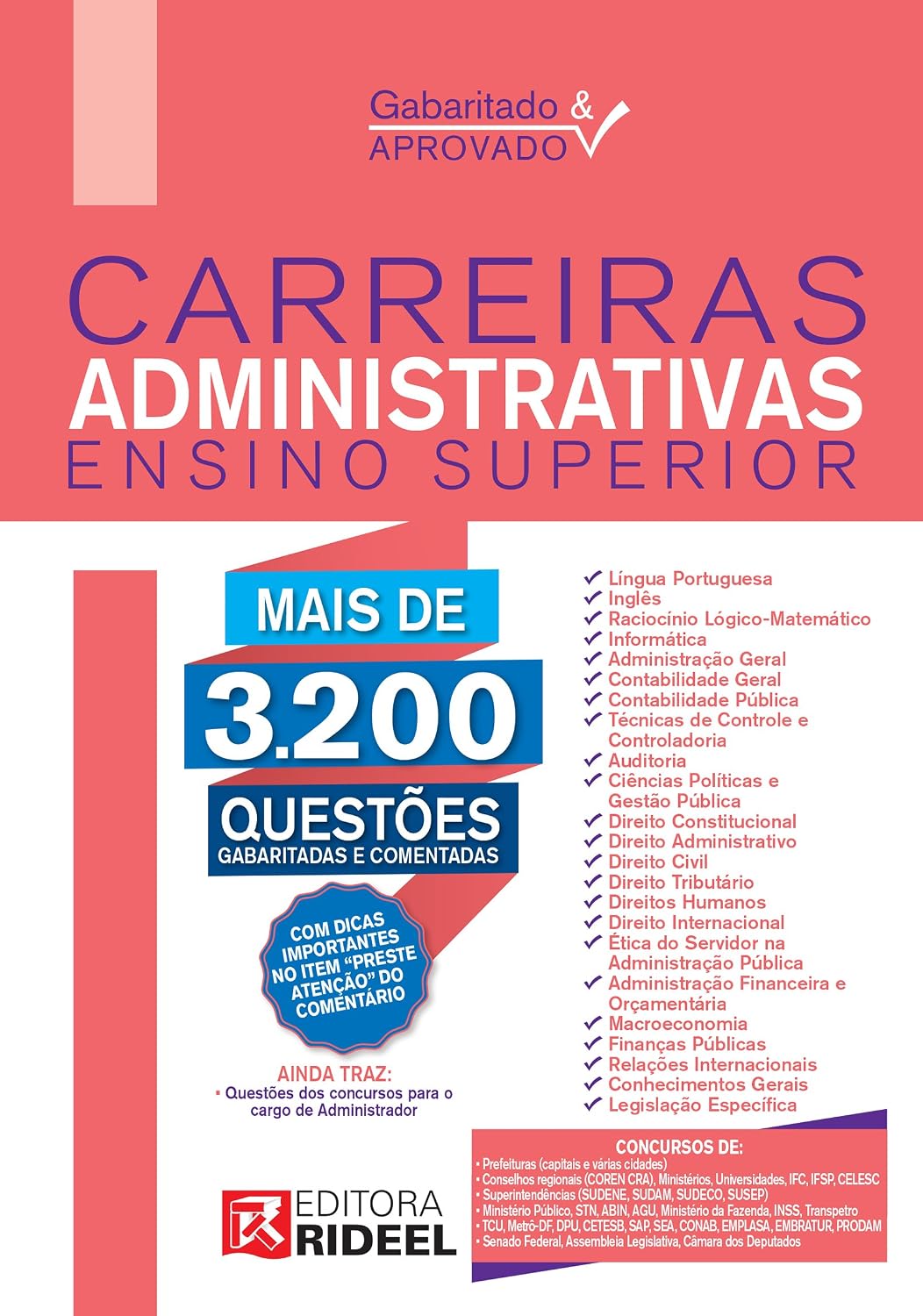 Gabaritado e Aprovado – Carreiras Administrativas (Ensino Superior) baixar o livro de graça