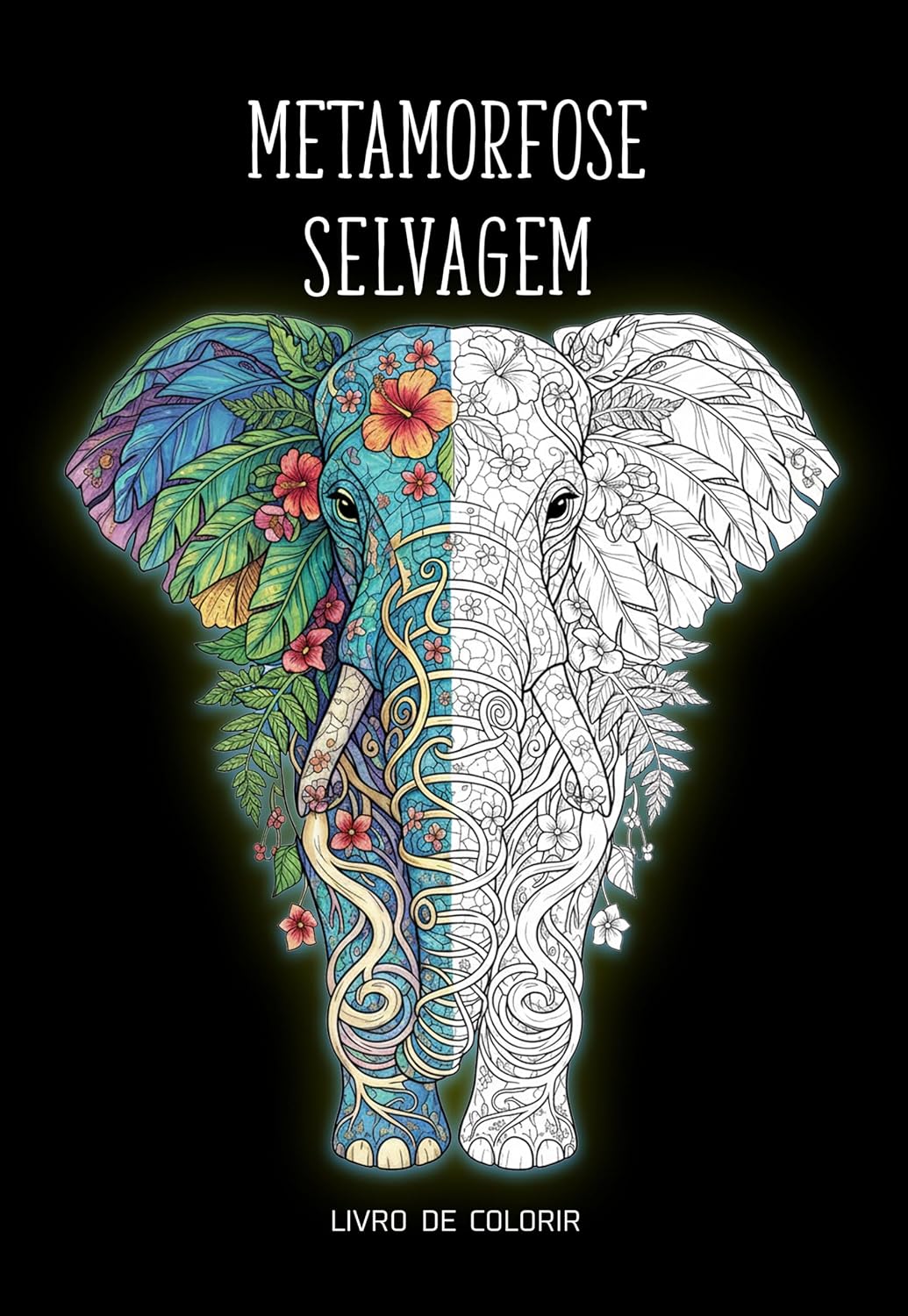 ler totalmente Metamorfose Selvagem: Livro de Colorir para Adultos - 24 Ilustrações de Animais e Natureza Exótica