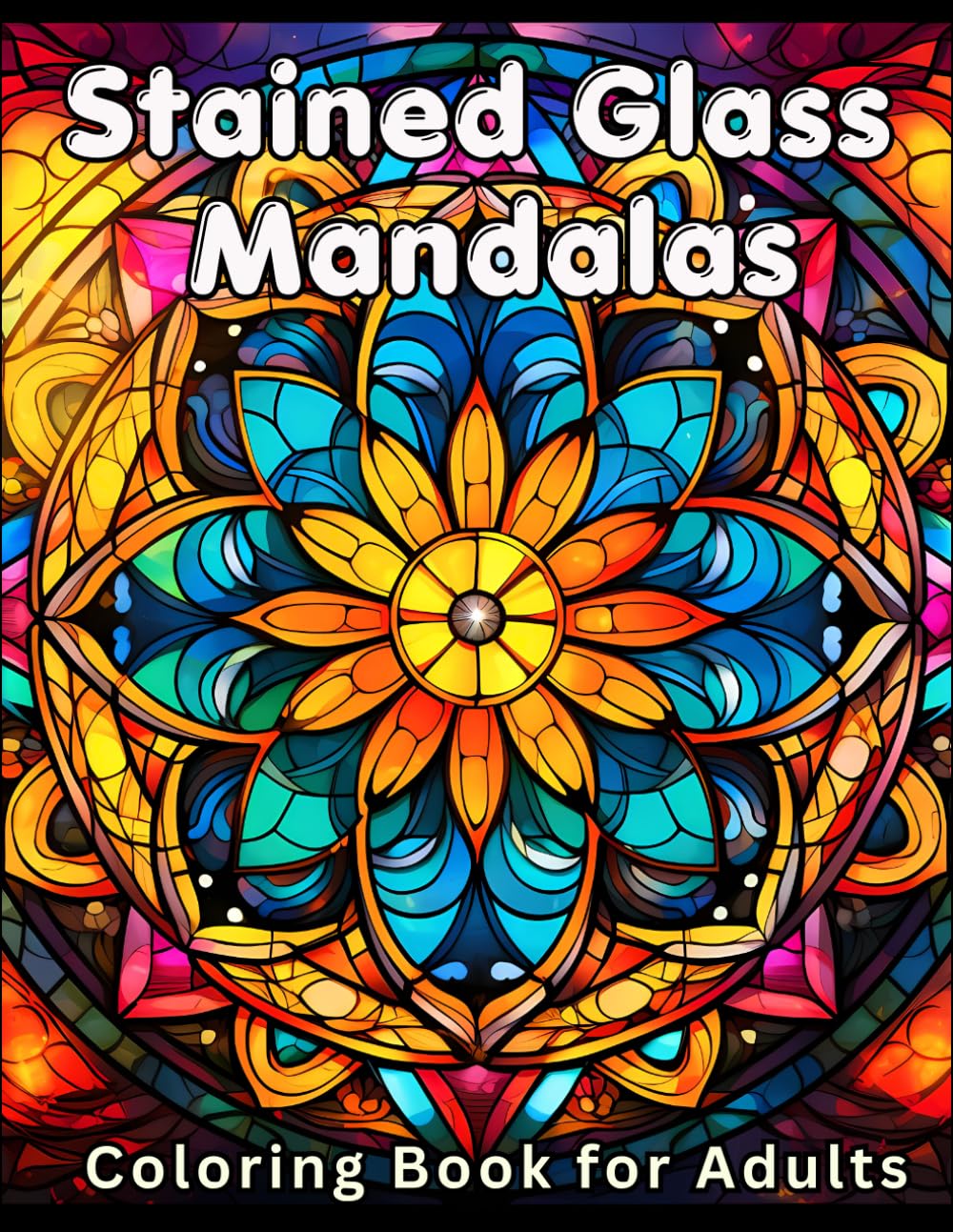 capítulo por capítulo baixar Stained Glass Mandalas Coloring Book for Adults: 50 Beautiful Stained Glass Mandala Patterns for Relaxation, Stress Relief, and Mindfulness (Stained Glass Coloring Collection)