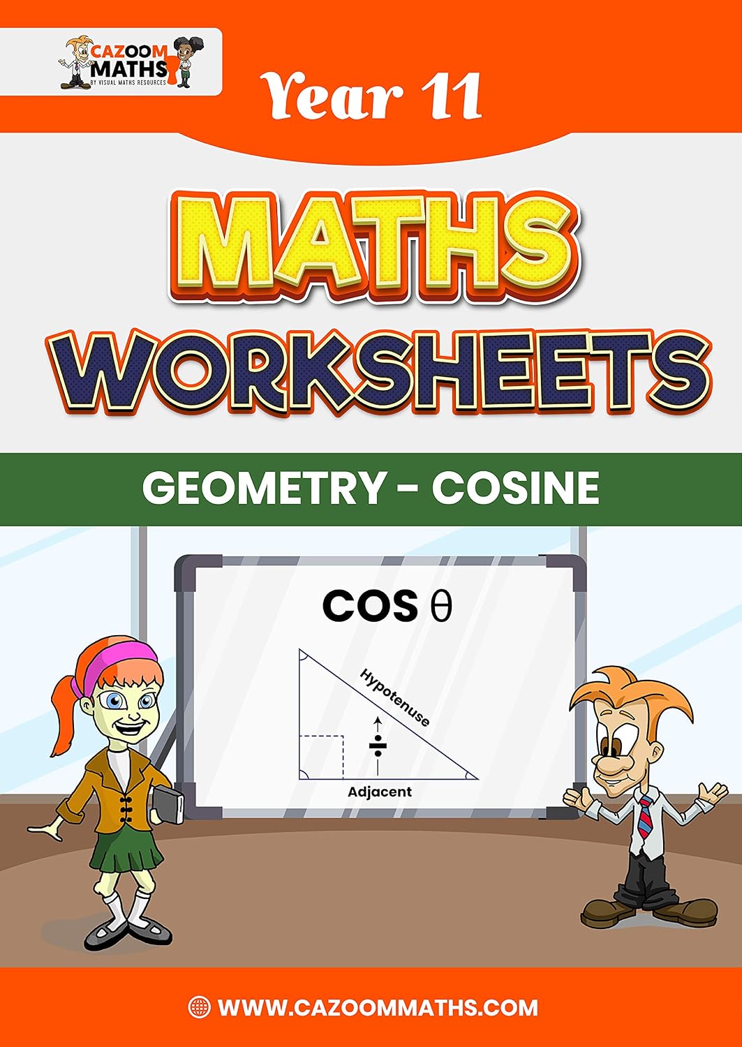 capítulo por capítulo baixar Year 11 Maths Worksheets: Geometry - Cosine (English Edition)