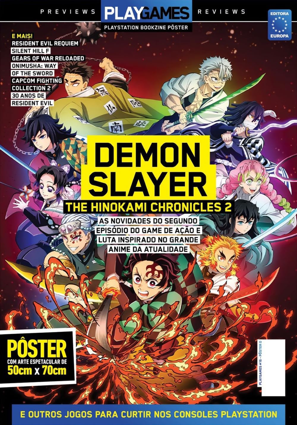 Demon Slayer: Hinokami 2 - Arte Vertical - Superpôster PlayGames baixar livro de graça