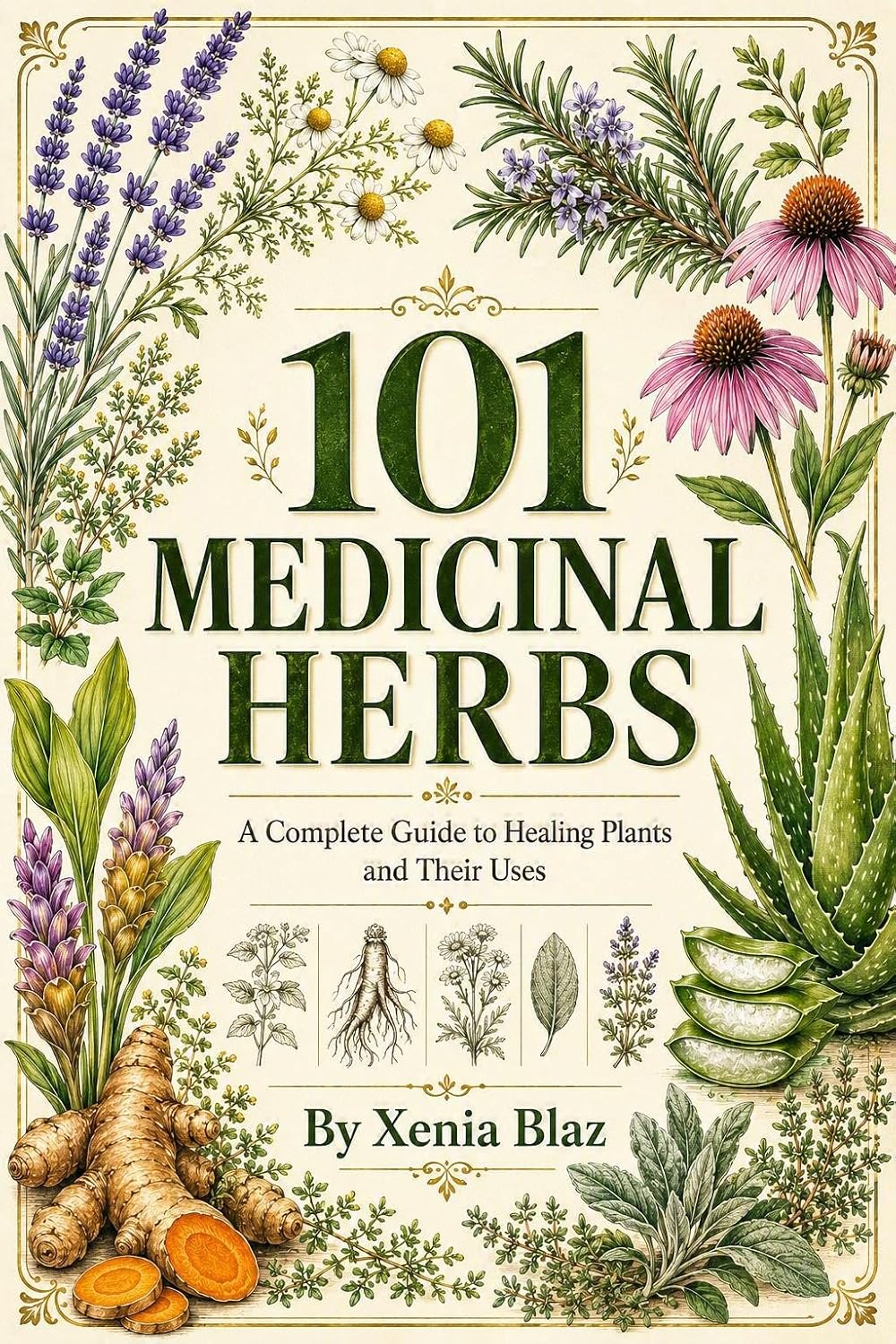 ler totalmente 101 MEDICINAL HERBS: A Complete Guide to Healing Plants and Their Uses (English Edition)