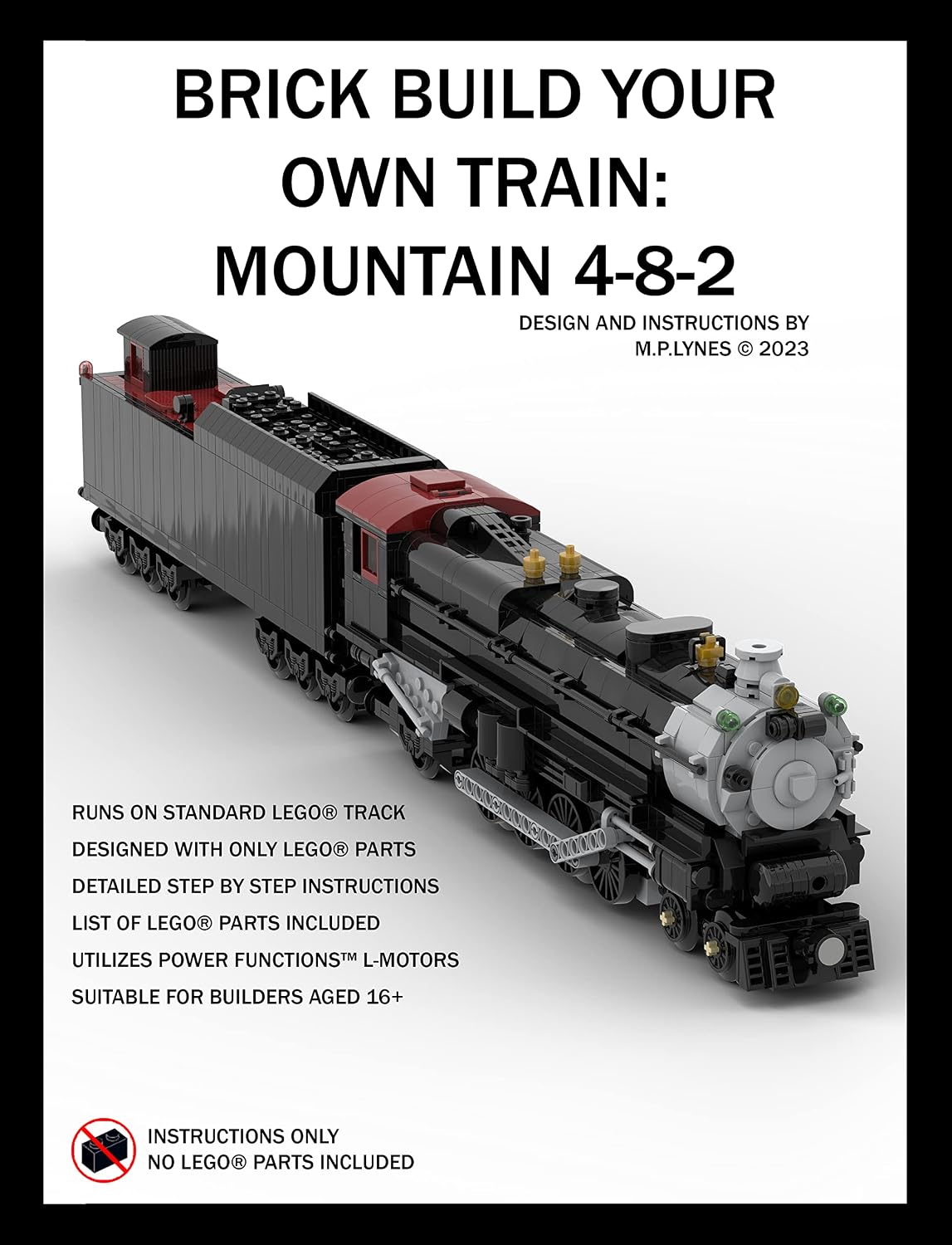 ler totalmente BRICK BUILD YOUR OWN TRAIN: MOUNTAIN 4-8-2 (English Edition)