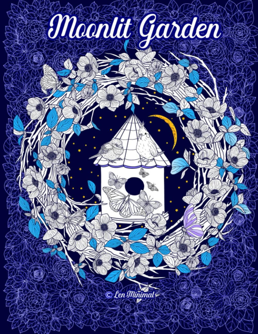 Moonlit Garden Coloring Book: A Relaxing Night Walk in the Moonlit Garden - Black Background Design - For Nature & Garden Enthusiasts - 8.5" x 11" (Garden Me) baixar livro de graça