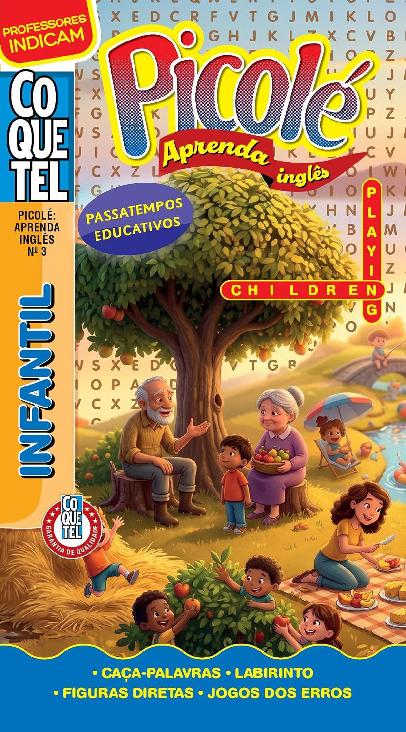 Livro Coquetel Picolé Aprenda Inglês 3: Passatempos educativos baixar o livro de graça