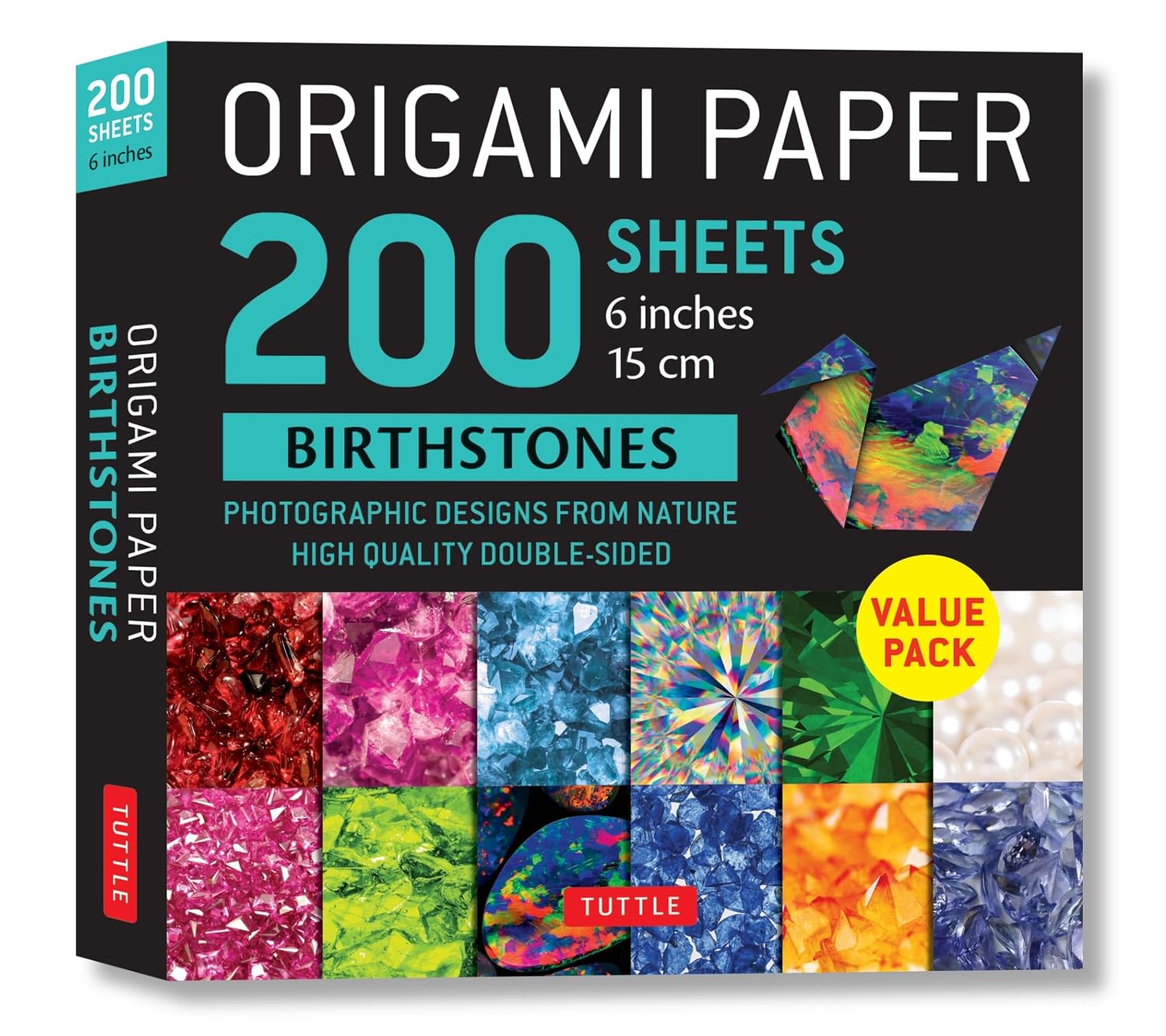 ler totalmente Origami Paper 200 Sheets Birthstones 6" (15 CM): Photographic Designs from Nature: High-Quality Double Sided Origami Sheets Printed with 12 Different Designs (Instructions for 6 Projects Included)