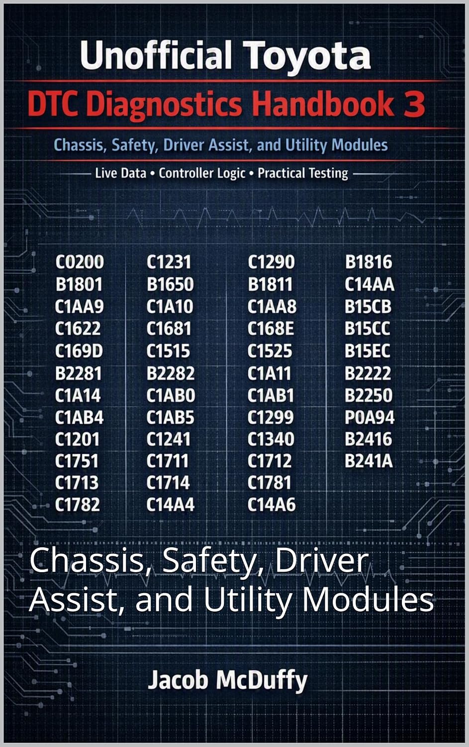 ler totalmente Unofficial Toyota DTC Diagnostics Handbook 3: Chassis, Safety, Driver Assist, and Utility Modules (English Edition)