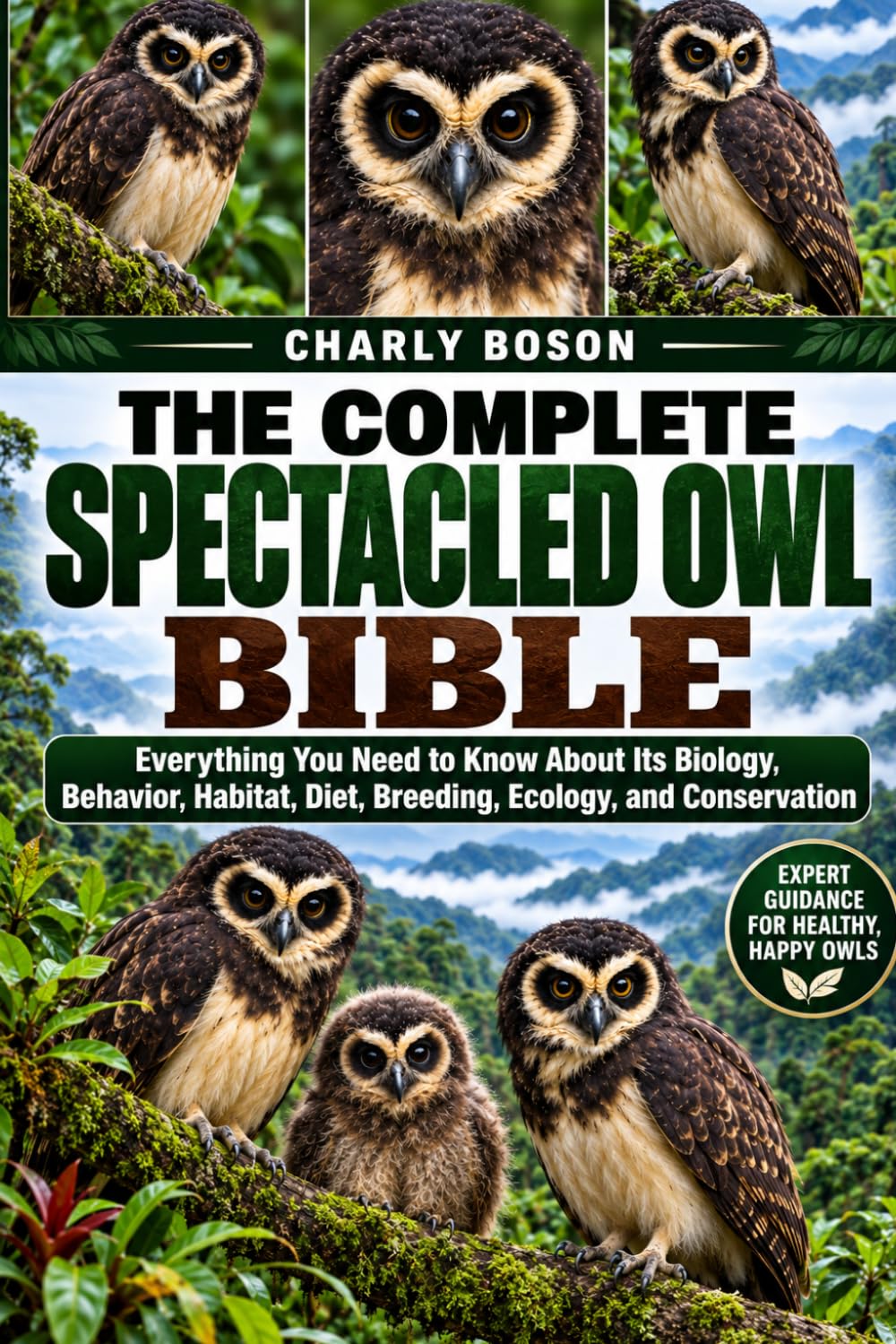 THE COMPLETE SPECTACLED OWL BIBLE: Everything You Need to Know About Its Biology, Behavior, Habitat, Diet, Breeding, Ecology, and Conservation