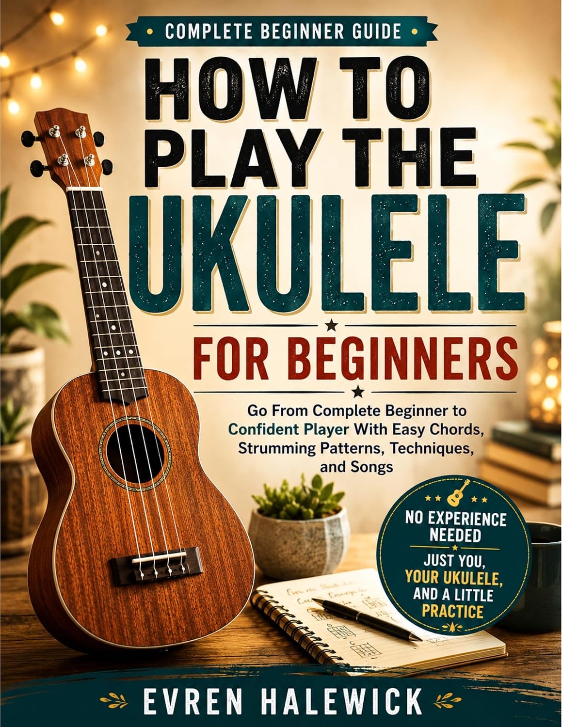 ler totalmente COMPLETE BEGINNERS GUIDE: HOW PLAY TO THE UKULELE FOR BEGINNERS: Go From Complete Beginners To Confident Player With Easy Chords, Strumming Patterns, Techniques, And Songs (English Edition)