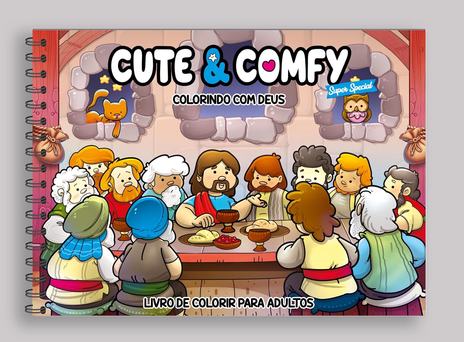Cute & Comfy Super Special - Livro de Colorir Adulto - Colorindo com Deus - Capa Holográfica baixar o livro de graça