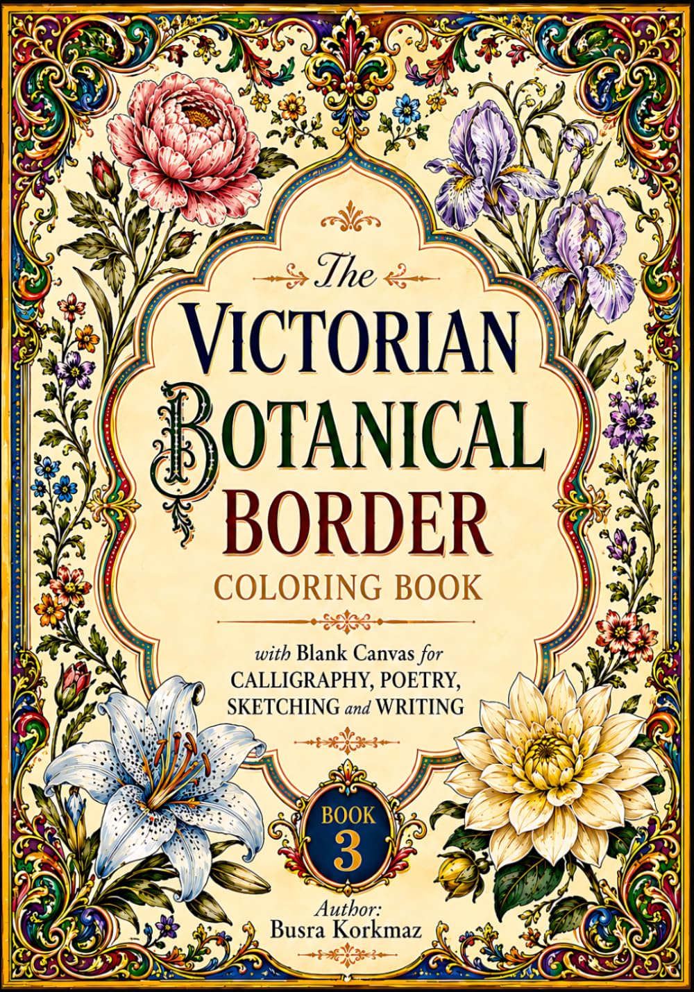 capítulo por capítulo baixar The Victorian Botanical Border Coloring Book with Blank Canvas for Calligraphy, Poetry, Sketching and Writing - Book 3 (7x10 in large format and black backed)