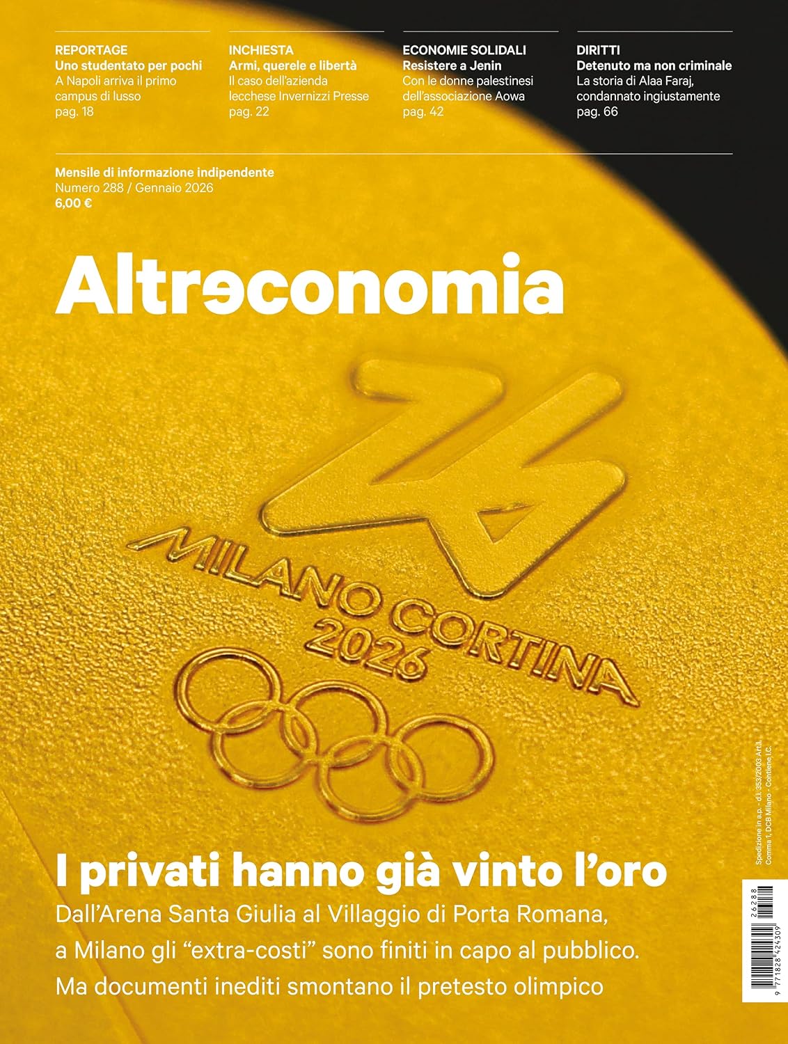 Altreconomia 288 - Gennaio 2026: I privati hanno già vinto l’oro (Italian Edition) baixar livro de graça