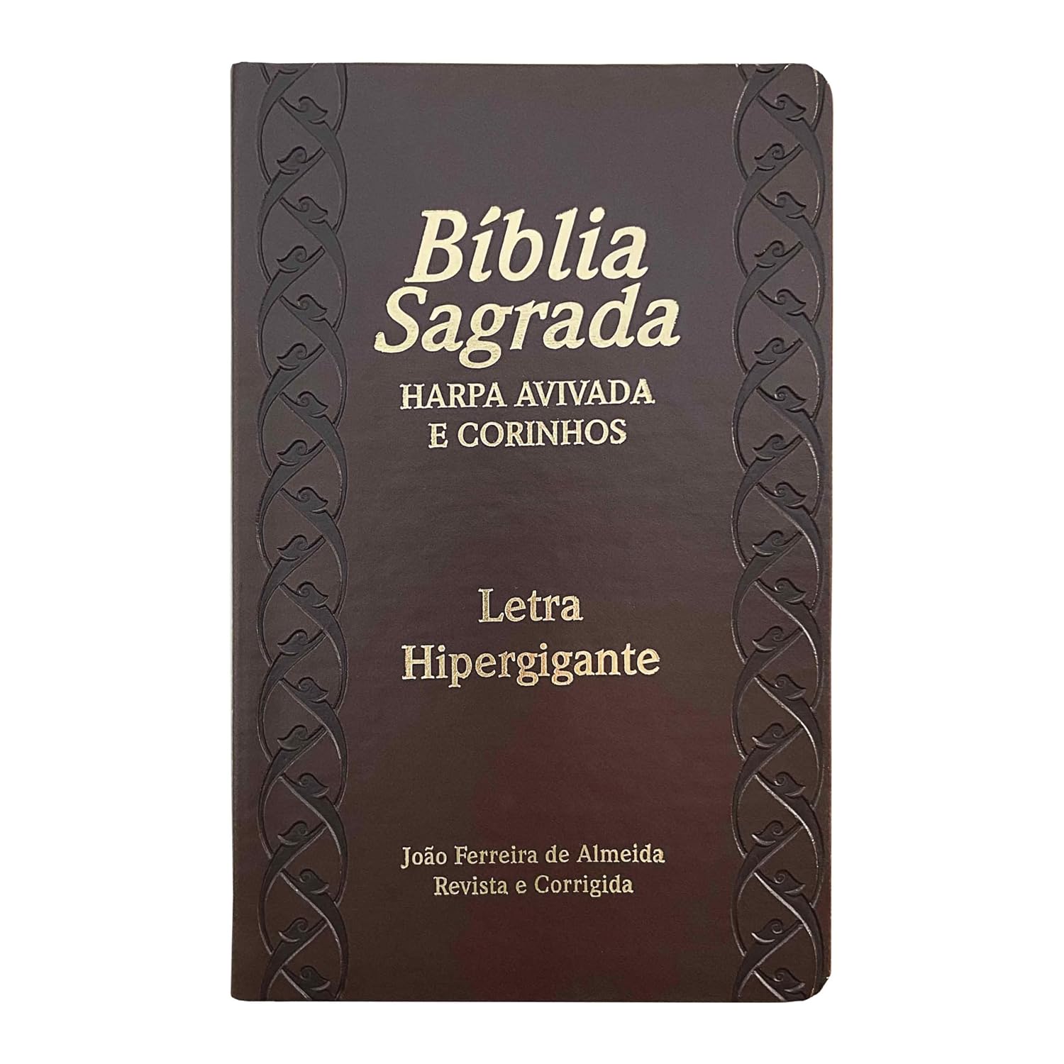 Bíblia letra hipergigante pu luxo c/ índice c/harpa borda prateada marrom baixar o livro de graça