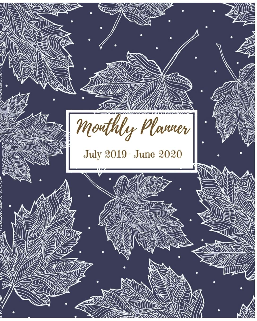 Monthly Planner July 2019 - June 2020: Pretty Authumn Hand Drawn Leaves Planners 2019 - 2020 Planner Monthly Calendar Schedule Academic Organizer -... through June 2019. with Inspirational Quotes. baixar o livro de graça