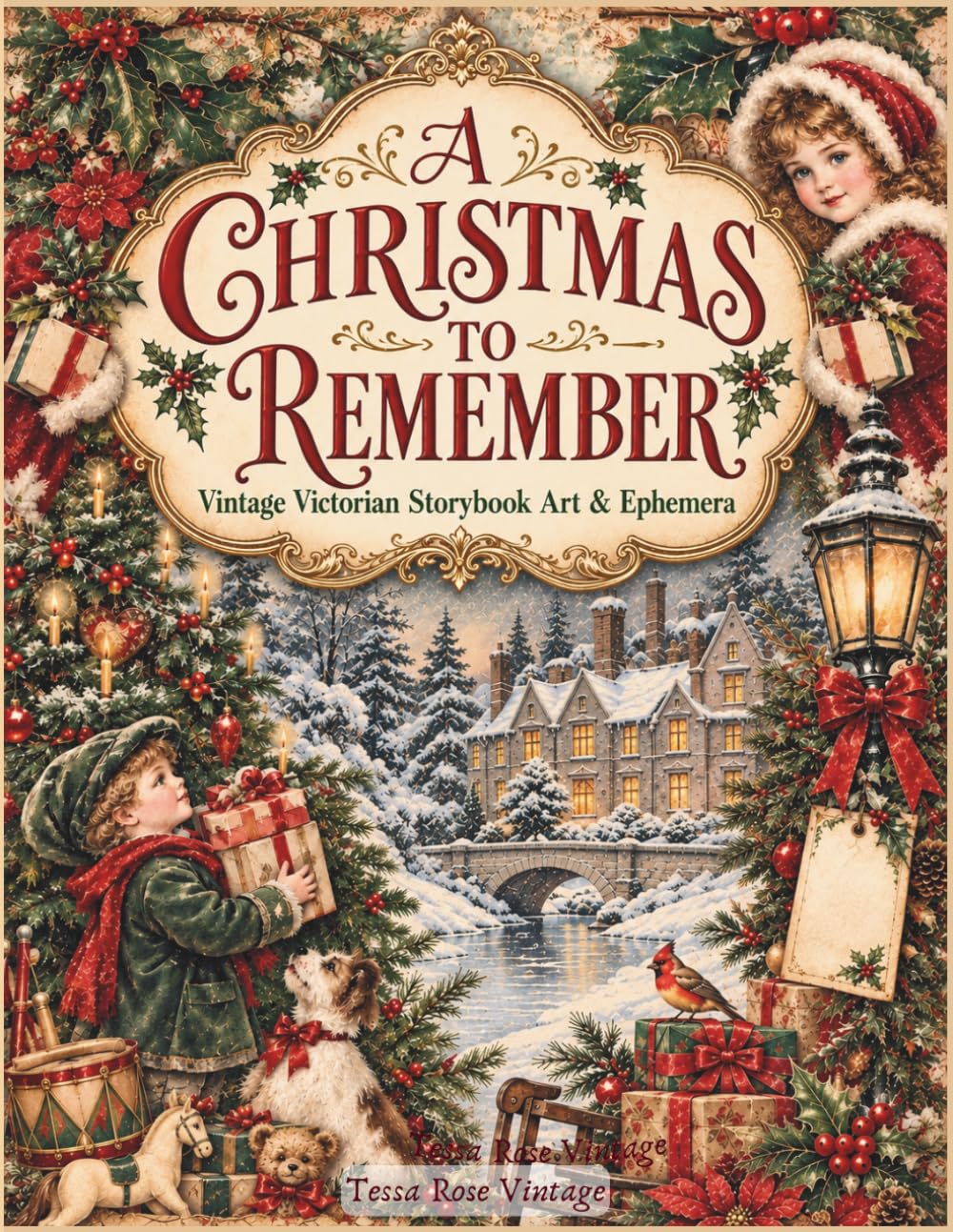 ler totalmente A Christmas To Remember Vintage Victorian Storybook Art & Ephemera: Fussy Cuts & Nostalgic Illustrations of Christmas Children, Gifts, Snowy Scenes,... Collage, Card Making & Paper Crafts