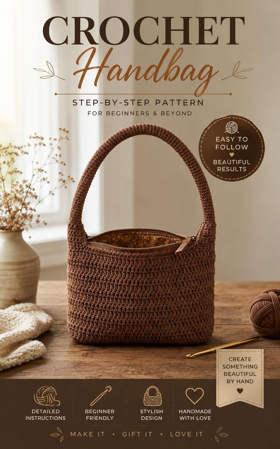 Crochet Ribbed Top-Handle Hobo Bag: A Crochet Pattern for a Seamless Cotton Bag with a Ribbed Body and Single Loop Handle (English Edition) baixar livro de graça